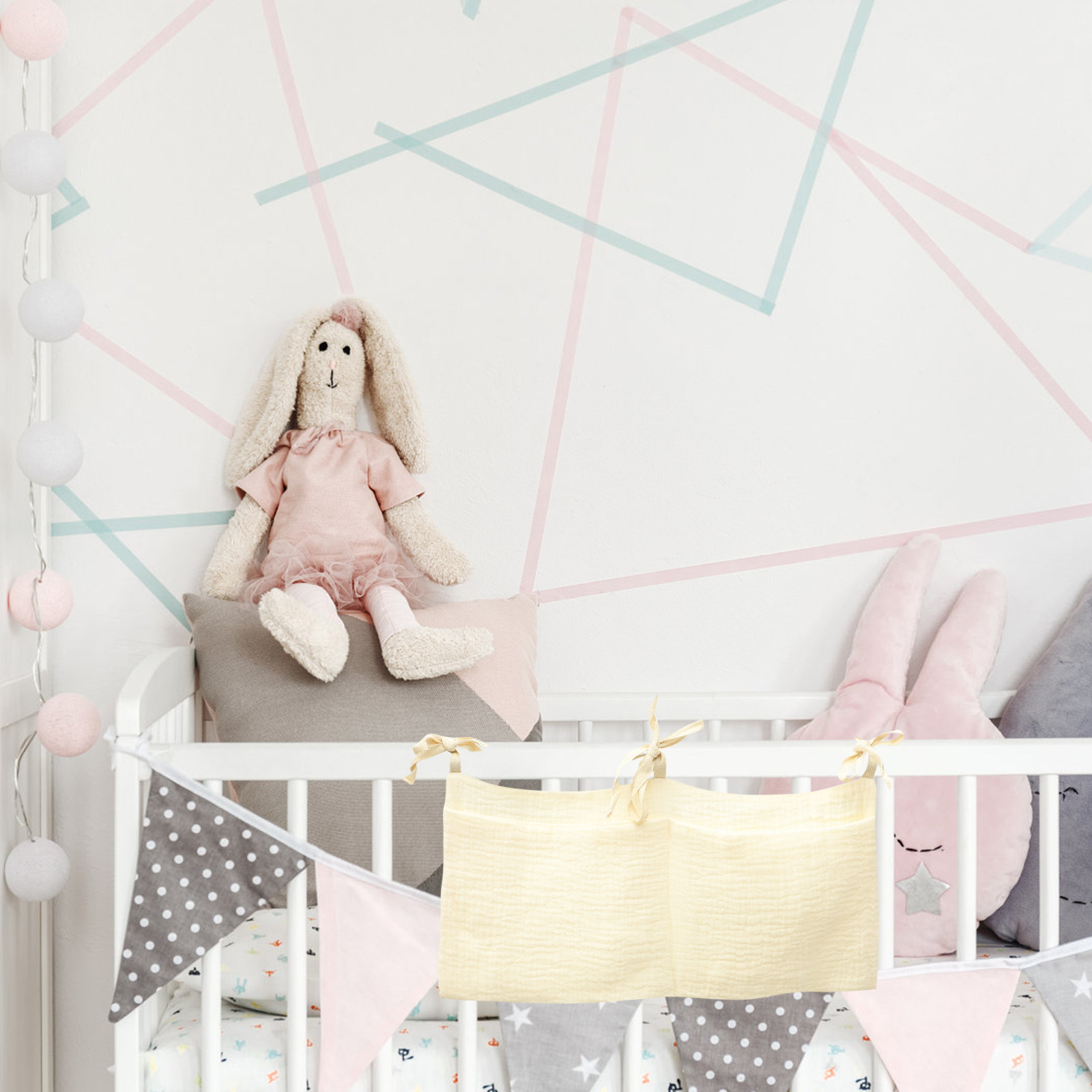 Baby Nursery Package - Baby Crib Hanging Storage Bag Cotton