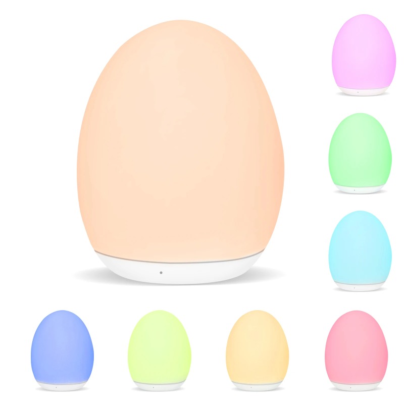 Baby Nursery Egg Light - LED Dimmable Bedside Lamp Rechargeable Nursery