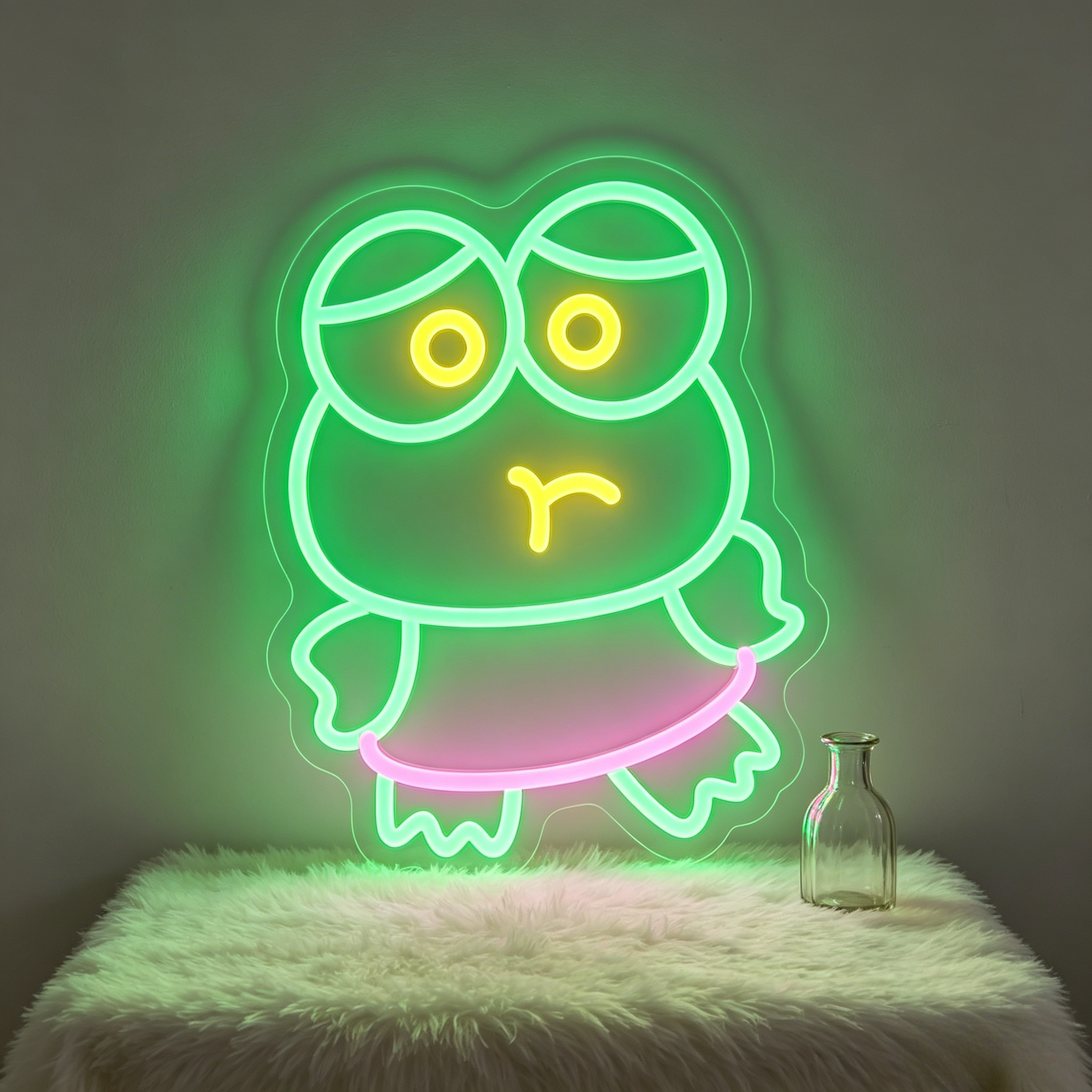 Baby Nursery Decor Ideas - Cute Keroppi LED Neon Sign Light