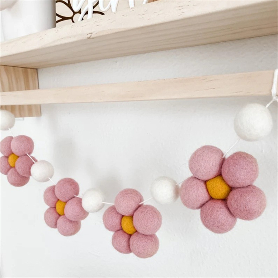 Handmade Felt Daisy Garland Bo - đánh giá và giá Baby Nursery Girl
