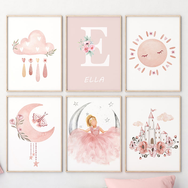 Pink Angel Girl Sun Moon Cloud - đánh giá và giá Baby Nursery Girl