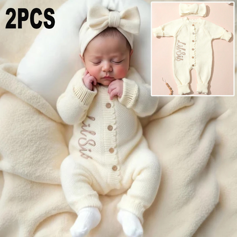 2PCS Infant Girl Cream Knit Co - đánh giá và giá Baby Nursery Embroidery