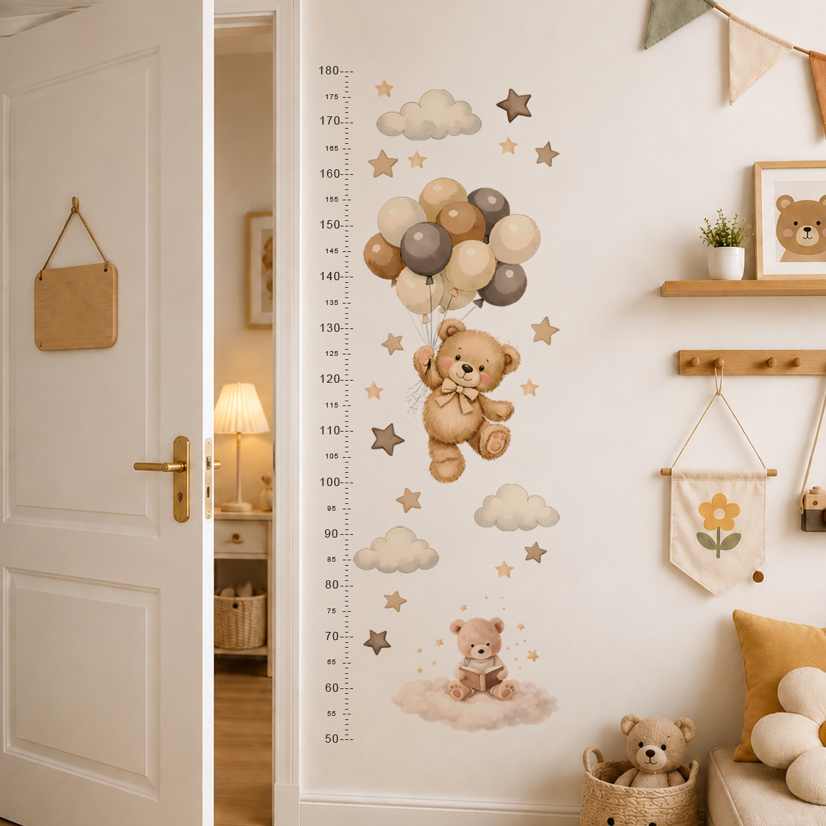 Bohemia Cute Bear Height Chart - đánh giá và giá Baby Nursery Package