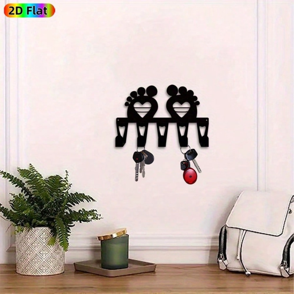 Baby Footprint Key Holder - 5  - đánh giá và giá Baby Nursery Hooks