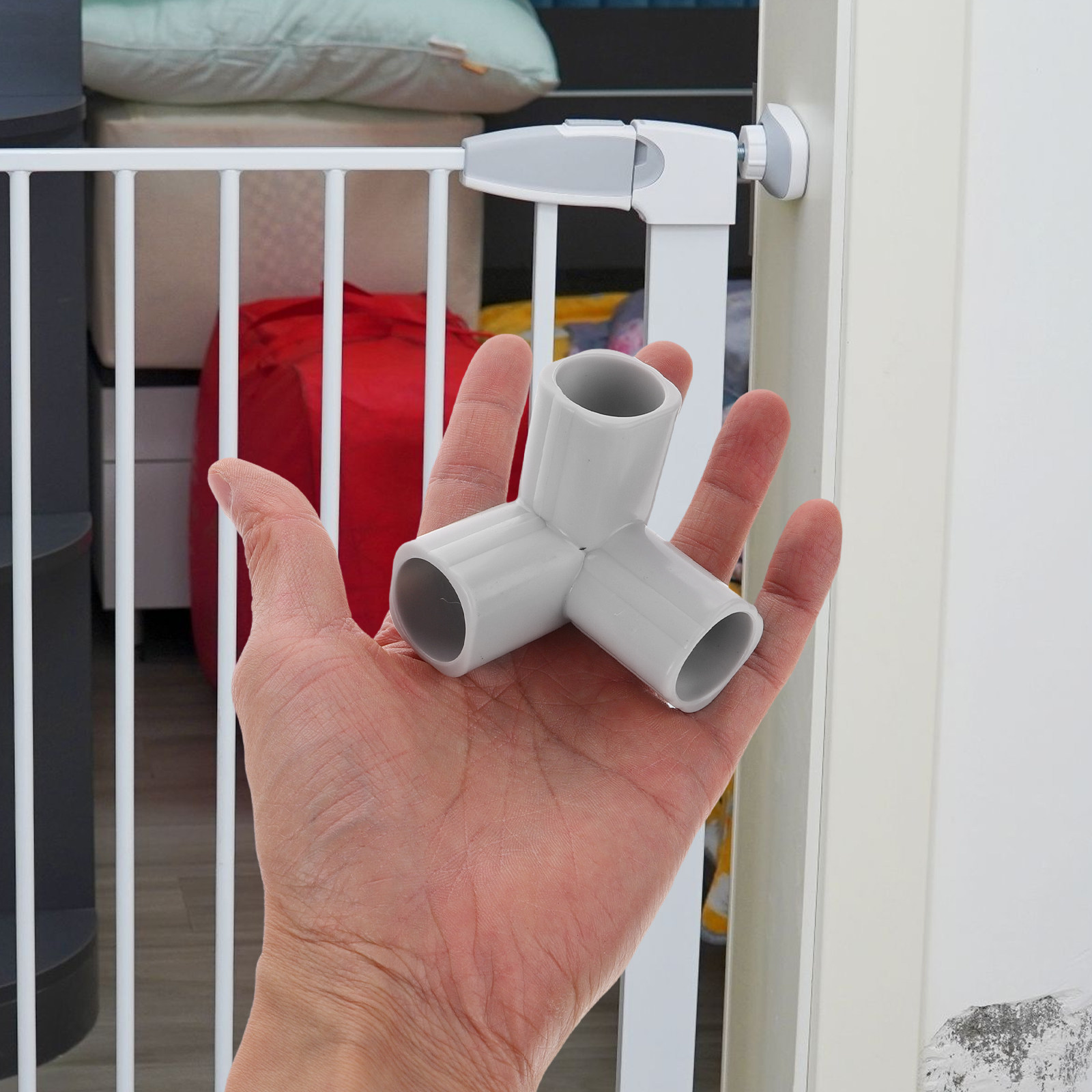 4Pcs Sturdy Steel T-Shape 3-Wa - đánh giá và giá Baby Nursery Kit