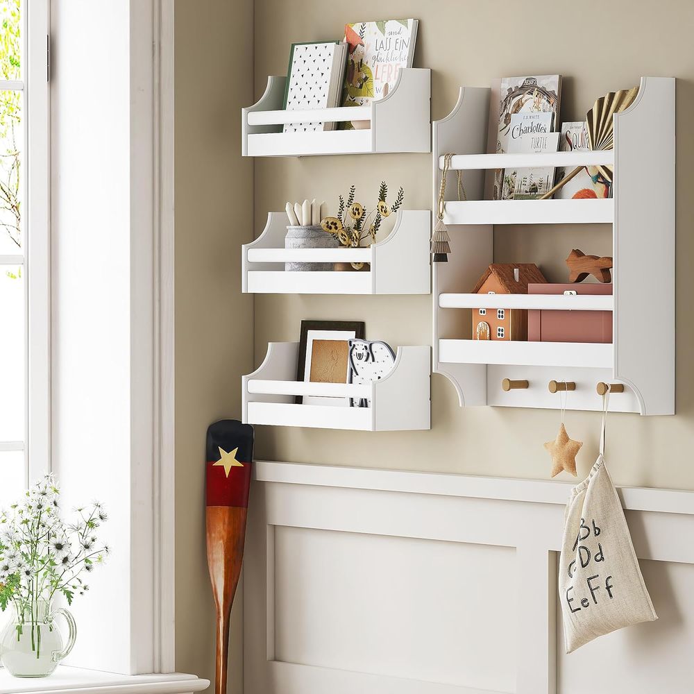 loating Nursery Book Shelves w - đánh giá và giá Baby Nursery Hooks