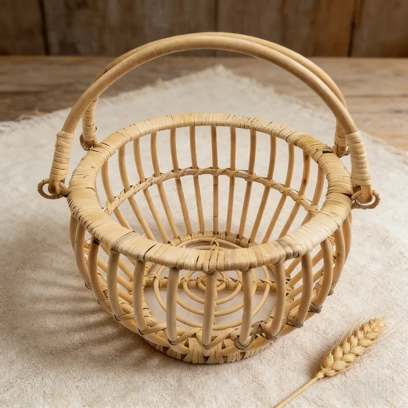 Infant Posing Bed Retro Rattan - đánh giá và giá Baby Nursery Girl