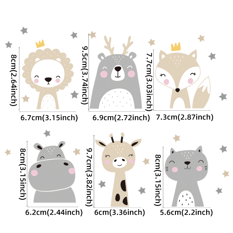 6pcs/set Boho Color Cute Smile - đánh giá và giá Baby Nursery Kit