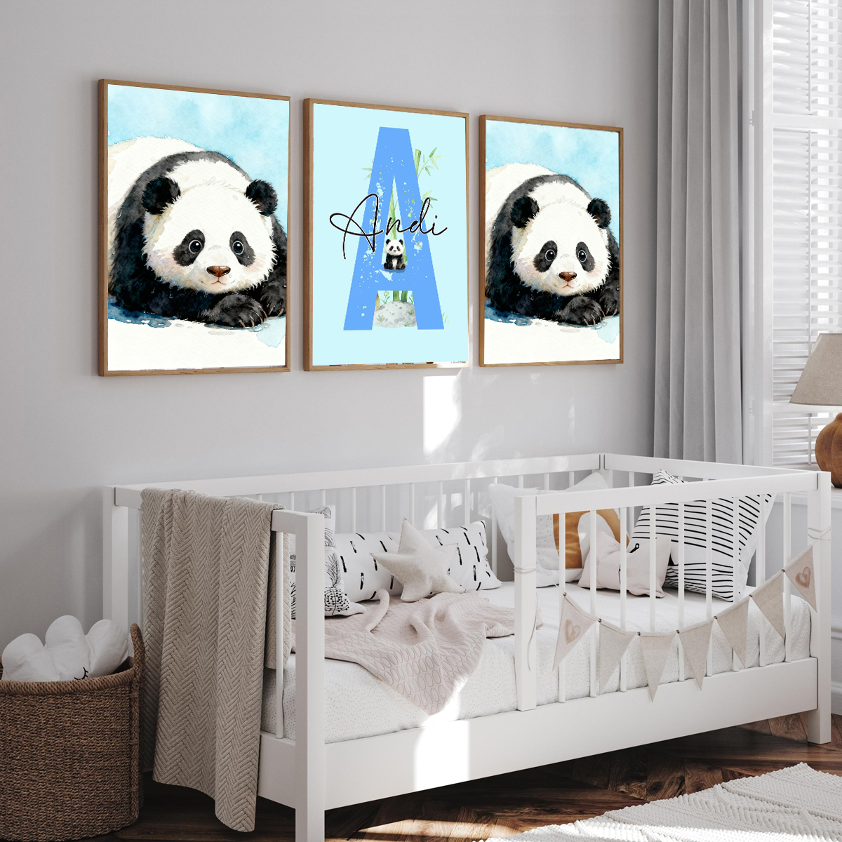 3pcs Personalized Panda Nurser - đánh giá và giá Baby Nursery Girl