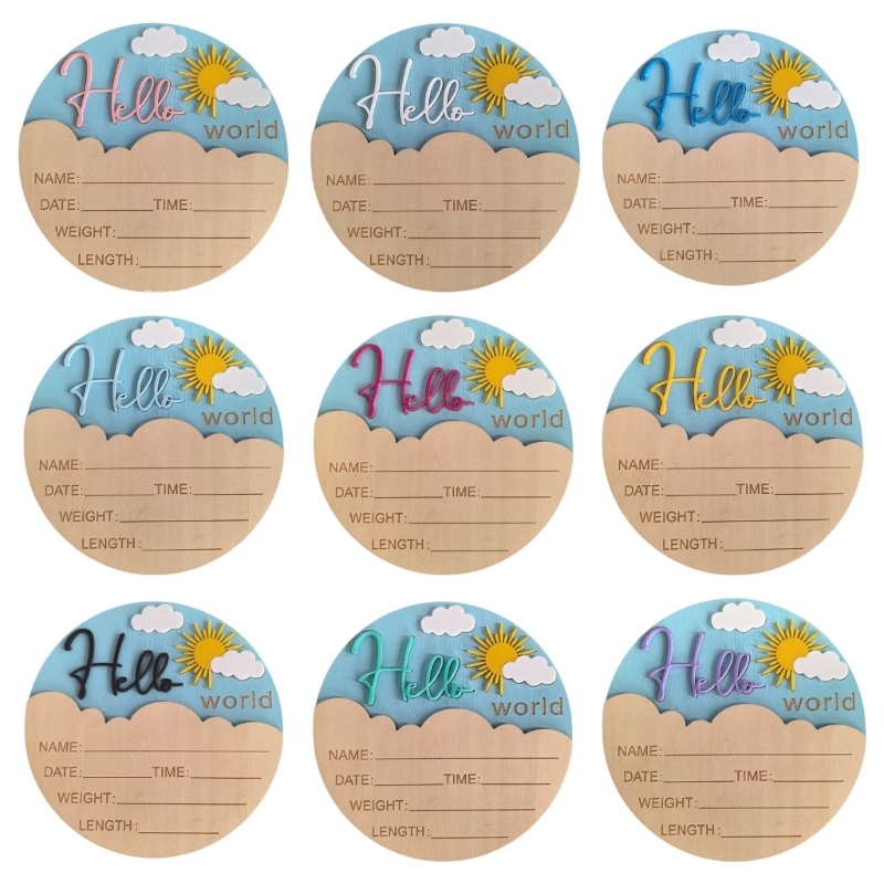 J15U Wooden Hello Baby Announc - đánh giá và giá Baby Nursery In Hospital