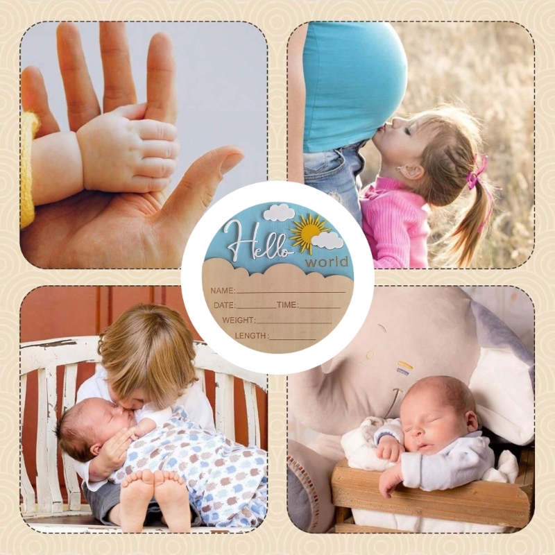 J15U Wooden Hello Baby Announc - đánh giá và giá Baby Nursery In Hospital