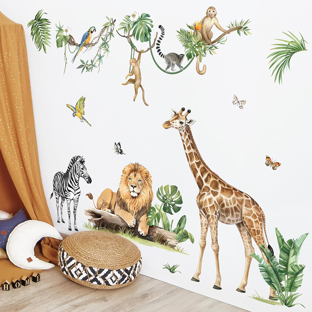 Large Jungle Animal Tropical L - đánh giá và giá Baby Nursery Furniture
