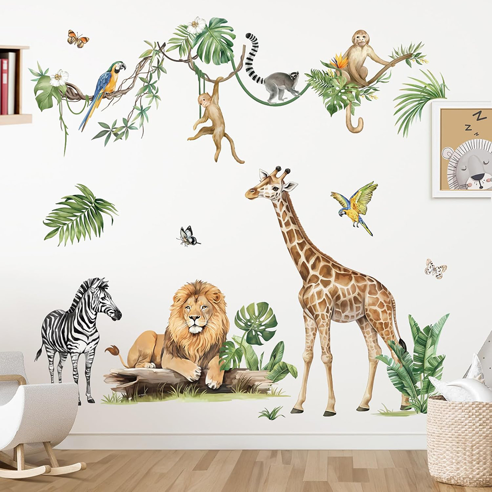Large Jungle Animal Tropical L - đánh giá và giá Baby Nursery Furniture