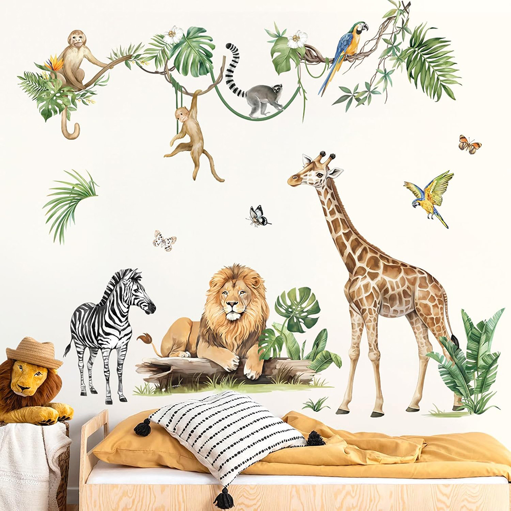 Large Jungle Animal Tropical L - đánh giá và giá Baby Nursery Furniture