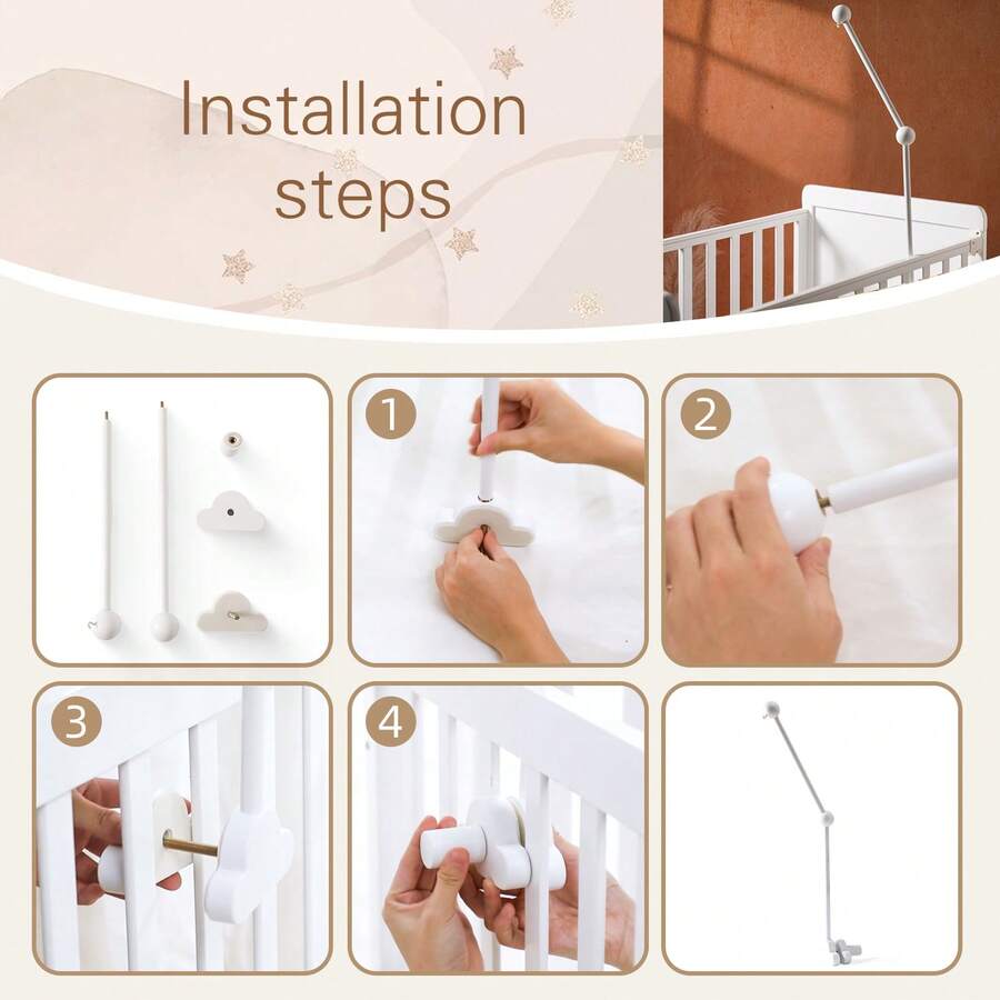 Wooden Baby Crib Toy Hanger, M - đánh giá và giá Baby Nursery Hooks