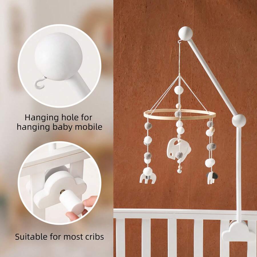 Wooden Baby Crib Toy Hanger, M - đánh giá và giá Baby Nursery Hooks