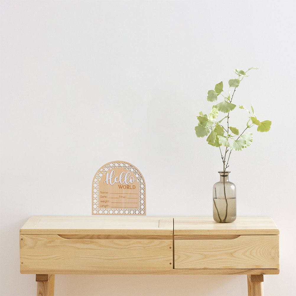 4Pcs Natural Wood Baby Announc - đánh giá và giá Baby Nursery In Hospital