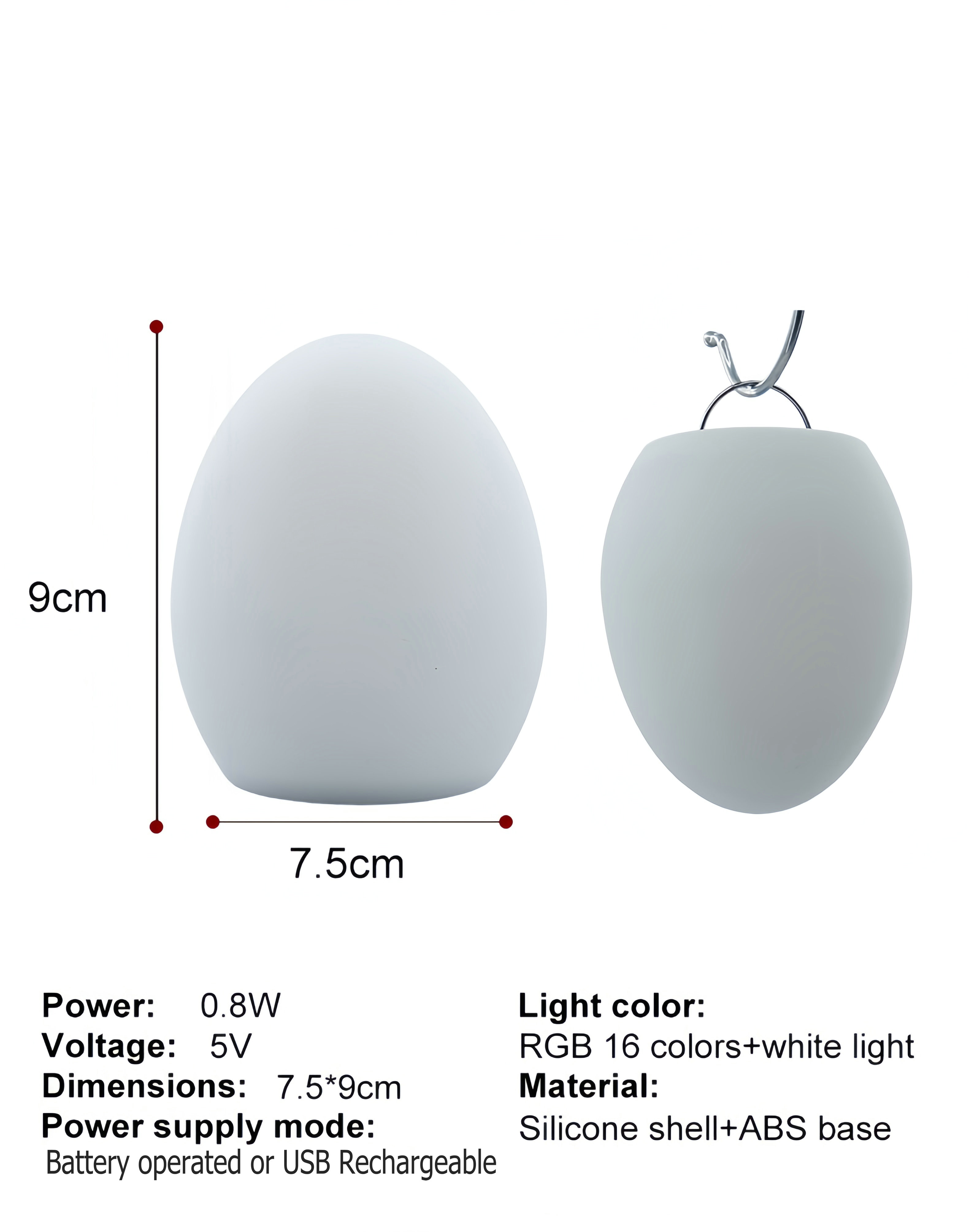 Baby Nursery Night Light LED E - đánh giá và giá Baby Nursery Egg Light