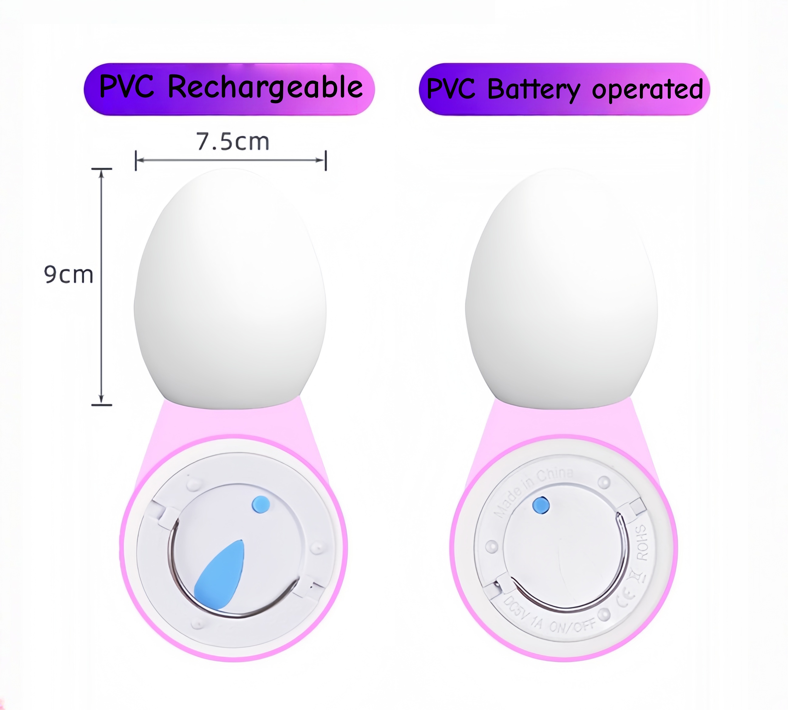 Baby Nursery Night Light LED E - đánh giá và giá Baby Nursery Egg Light