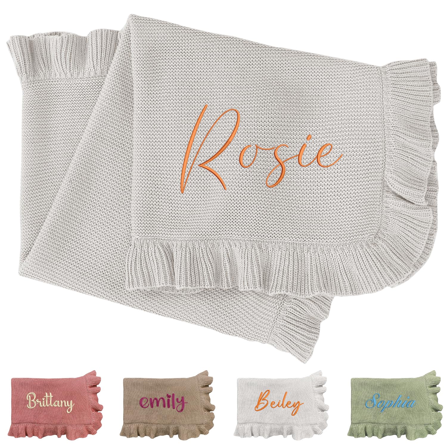 Personalized Knited Baby Blank - đánh giá và giá Baby Nursery Embroidery