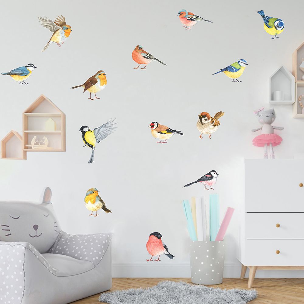 13pcs Little Birds Wall Sticke - đánh giá và giá Baby Nursery Furniture