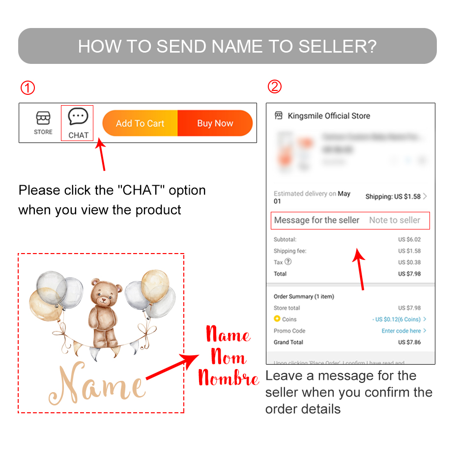 Custom Baby Name Bear Balloons - đánh giá và giá Baby Nursery Furniture