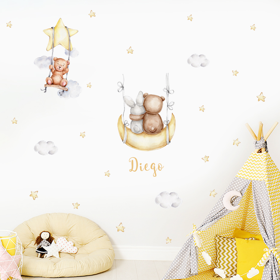 Custom Baby Name Bear Balloons - đánh giá và giá Baby Nursery Furniture