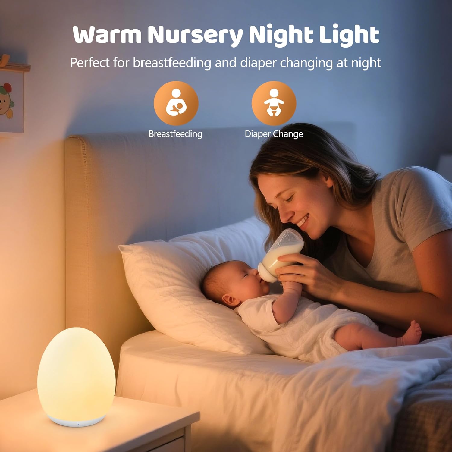 Kids Night Light Baby Egg Lamp - đánh giá và giá Baby Nursery Egg Light