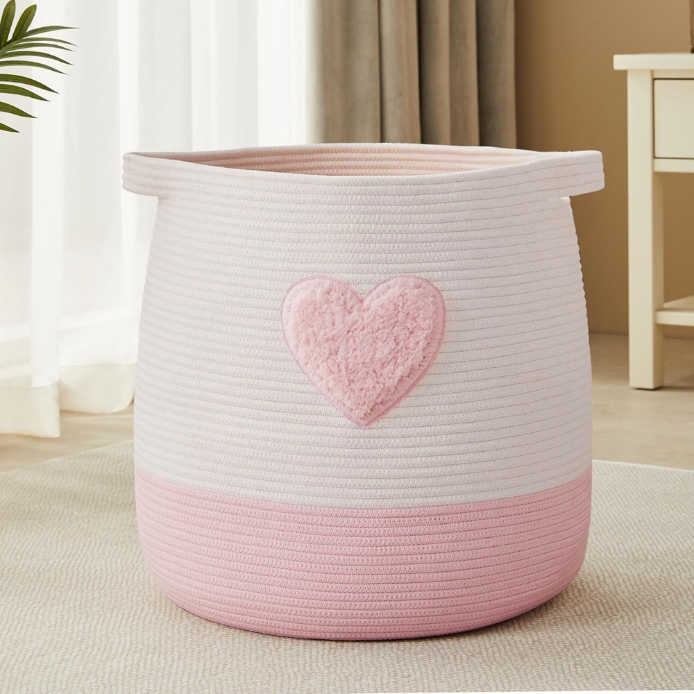 Pink Laundry Basket Hamper for - đánh giá và giá Baby Nursery Girl