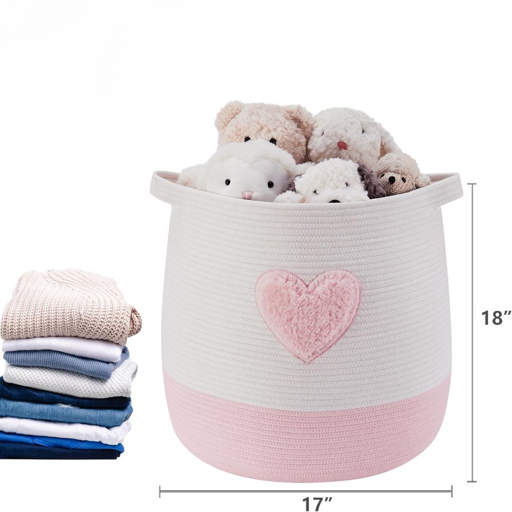 Pink Laundry Basket Hamper for - đánh giá và giá Baby Nursery Girl