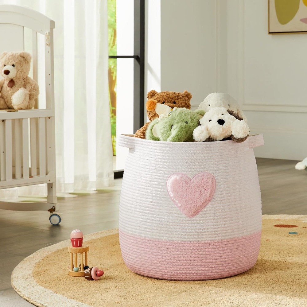 Pink Laundry Basket Hamper for - đánh giá và giá Baby Nursery Girl