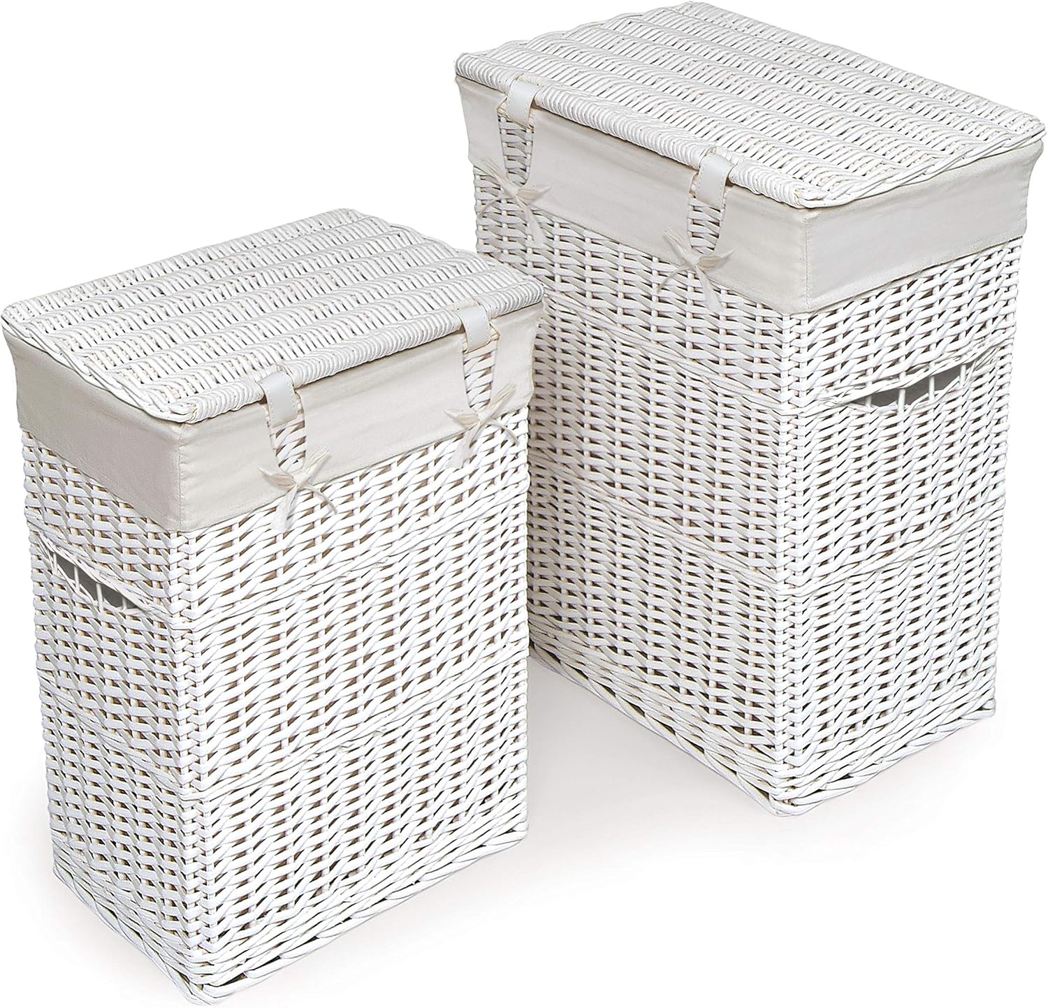 Wicker Nursery Laundry Hampers - đánh giá và giá Baby Nursery Hamper With Lid