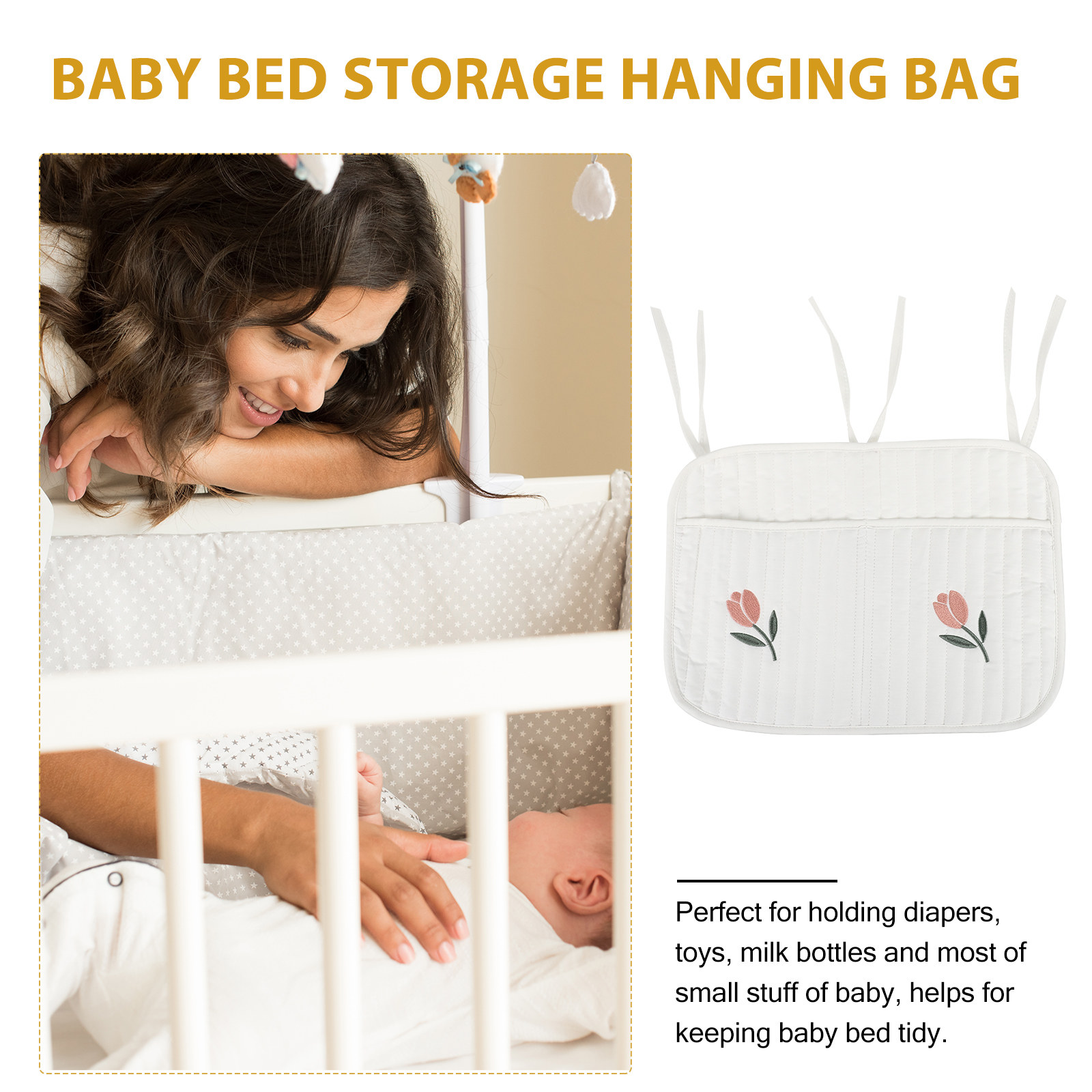 Crib Hanging Diaper Organizer  - đánh giá và giá Baby Nursery Package