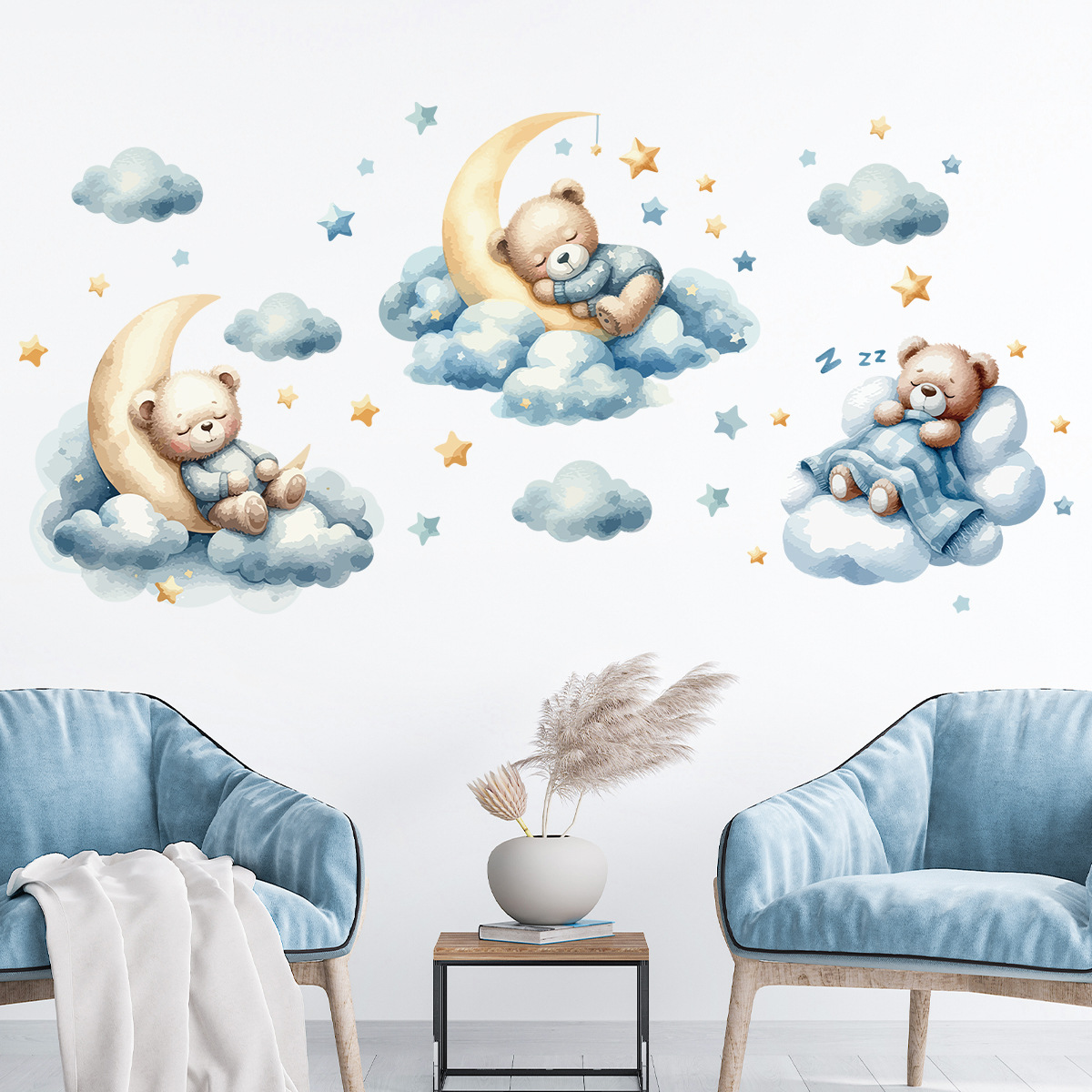 Watercolor Bear Sleep Moon Clo - đánh giá và giá Baby Nursery Furniture