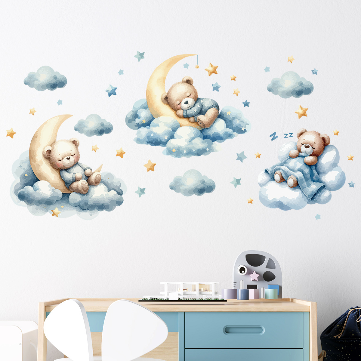 Watercolor Bear Sleep Moon Clo - đánh giá và giá Baby Nursery Furniture