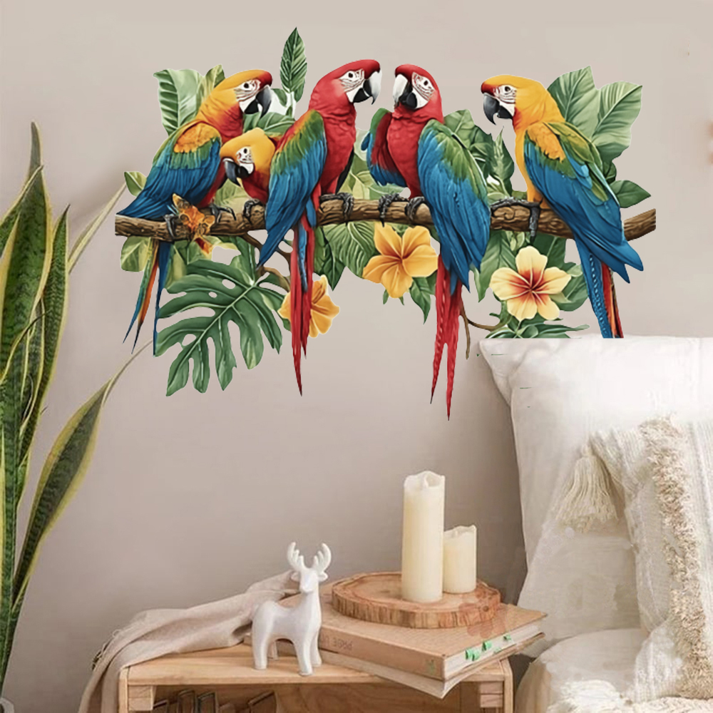3Pcs Parrots on Branch Wall St - đánh giá và giá Baby Nursery Furniture