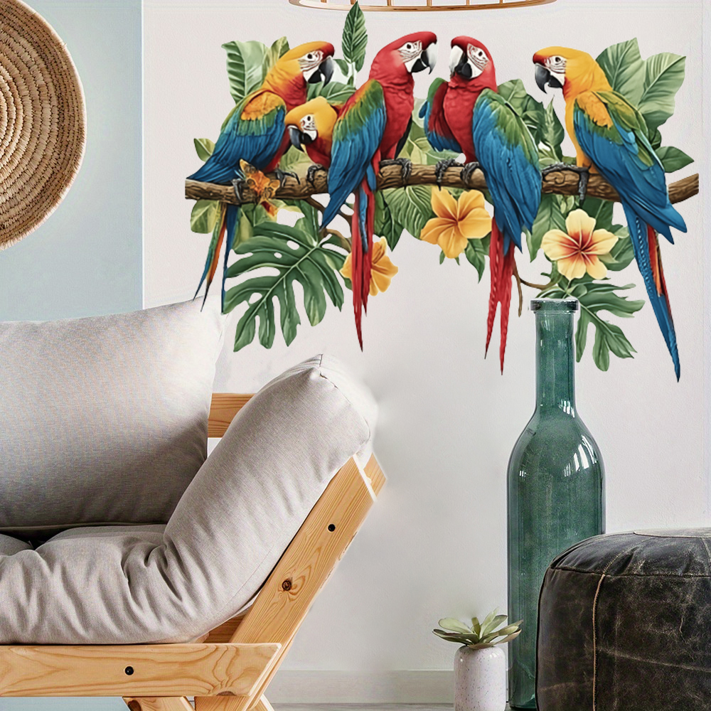 3Pcs Parrots on Branch Wall St - đánh giá và giá Baby Nursery Furniture