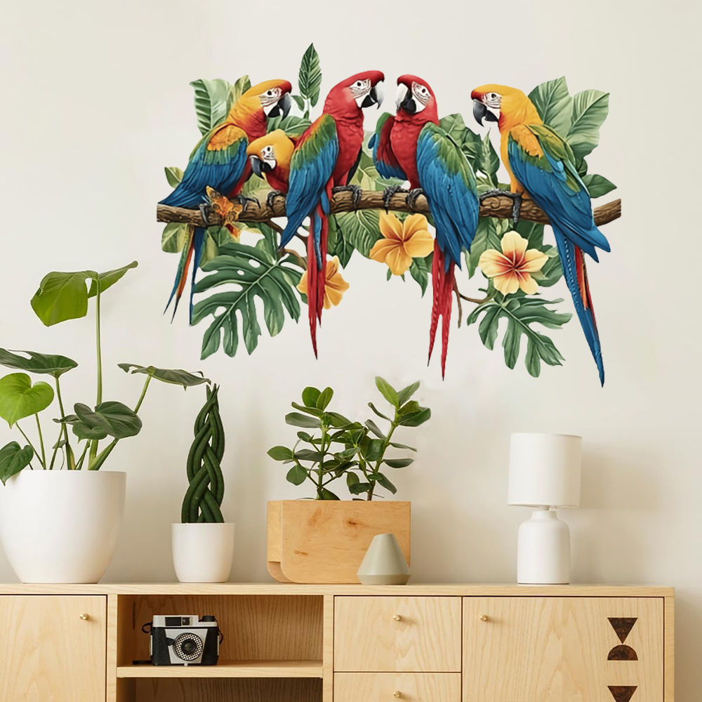 3Pcs Parrots on Branch Wall St - đánh giá và giá Baby Nursery Furniture