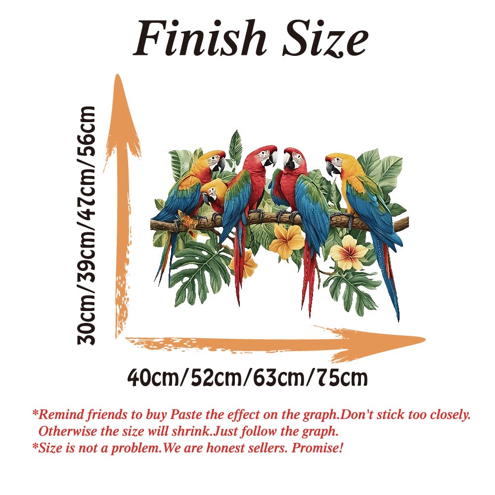 3Pcs Parrots on Branch Wall St - đánh giá và giá Baby Nursery Furniture