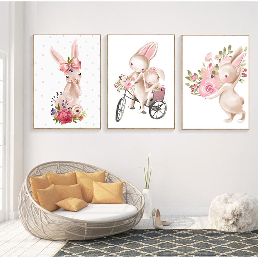 Pink Flowers Cartoon Picture G - đánh giá và giá Baby Nursery Girl
