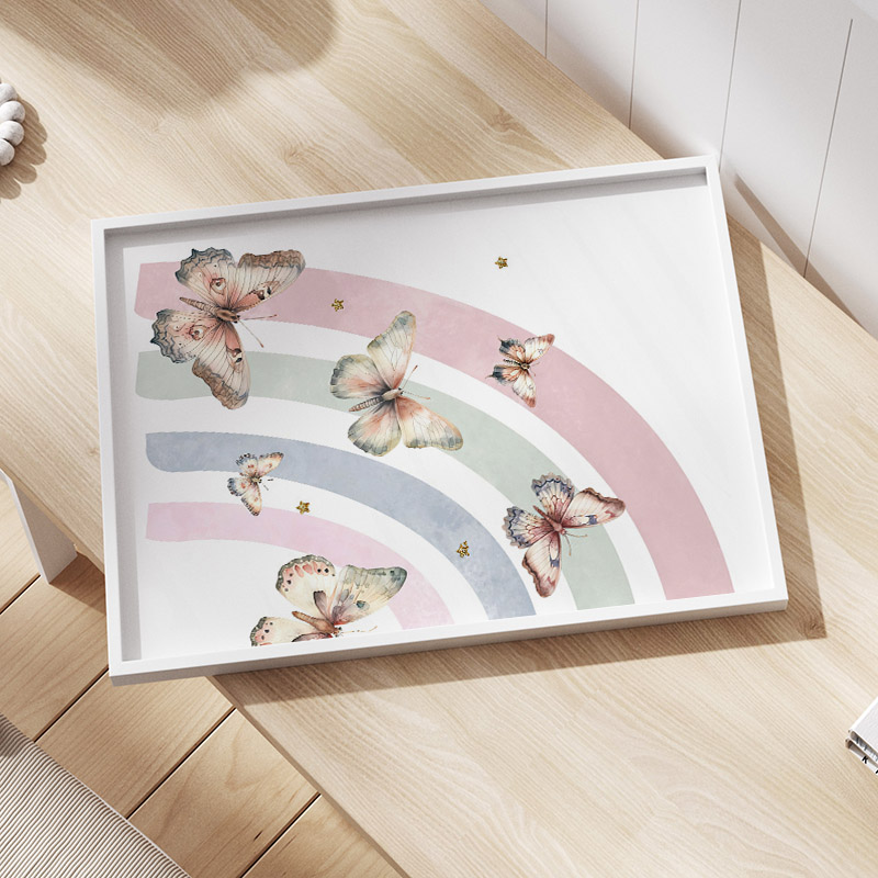 Pink Rainbow Butterfly Custom  - đánh giá và giá Baby Nursery Girl