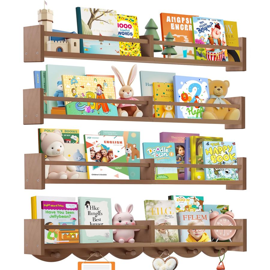 Nursery Book Shelves Wall Moun - đánh giá và giá Baby Nursery Hooks