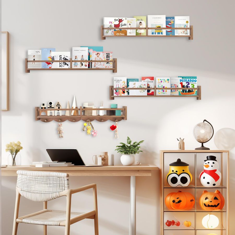 Nursery Book Shelves Wall Moun - đánh giá và giá Baby Nursery Hooks