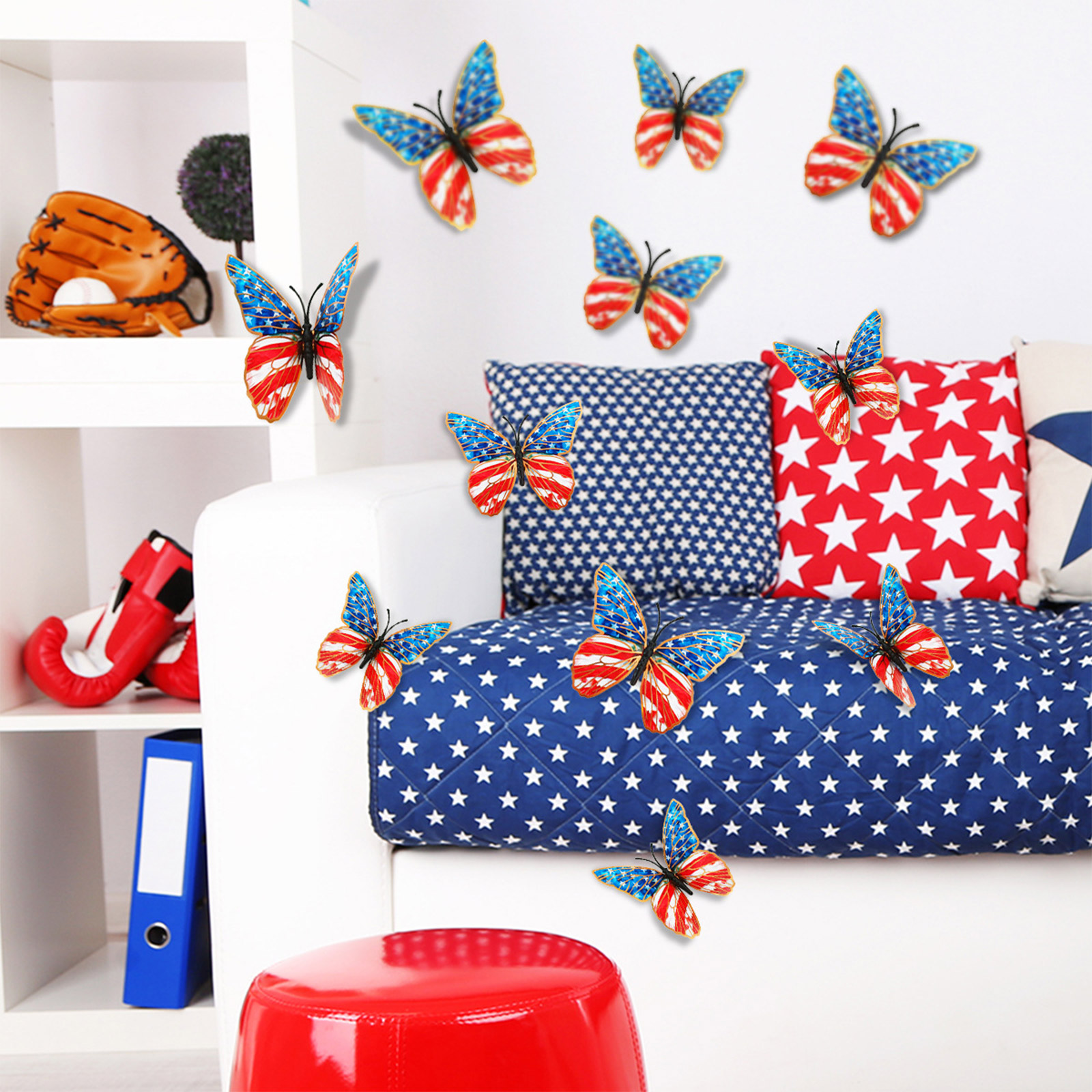 3d Butterfly Wall Stickers Ame - đánh giá và giá Baby Nursery Furniture