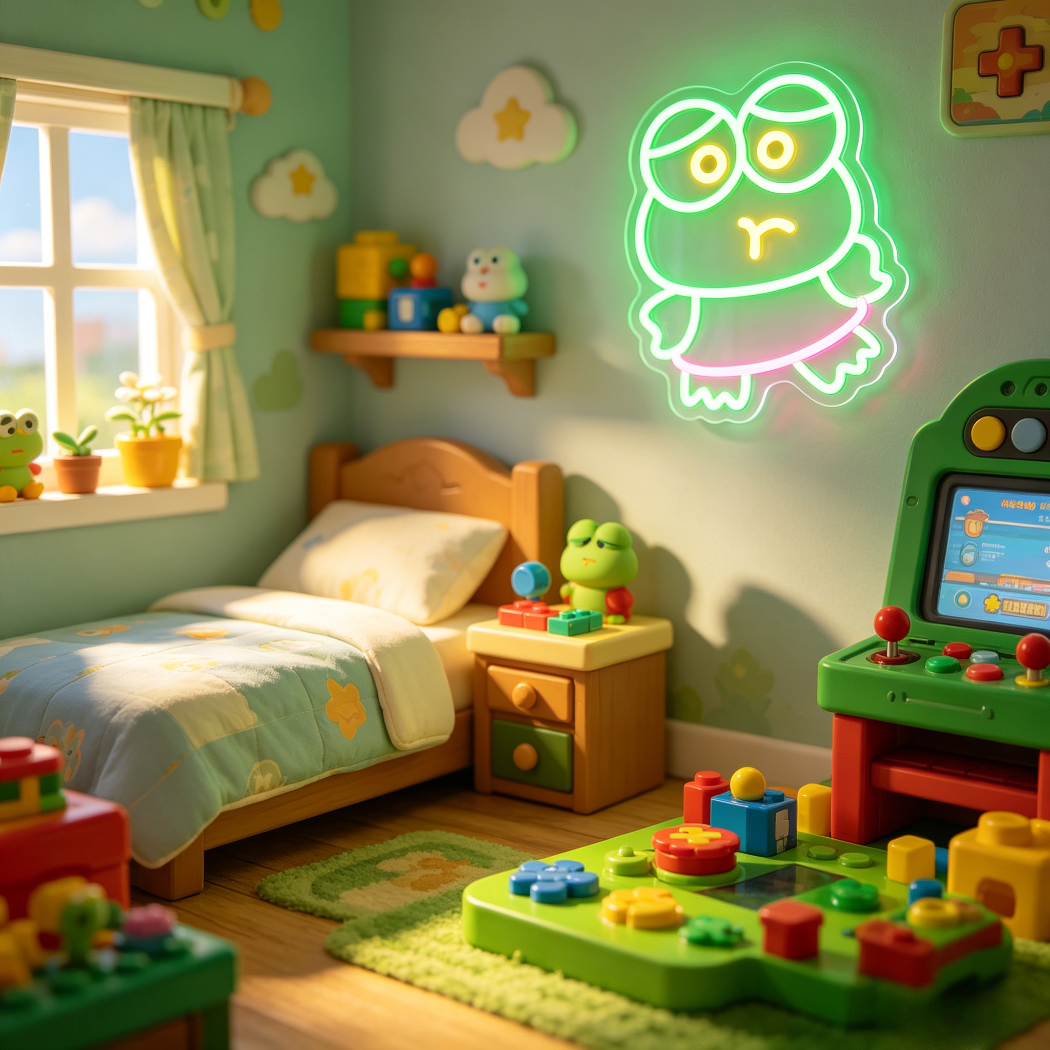 Cute Keroppi LED Neon Sign Lig - đánh giá và giá Baby Nursery Decor Ideas